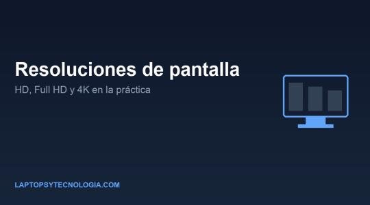 Resoluciones de pantalla: HD, Full HD y 4K en la práctica