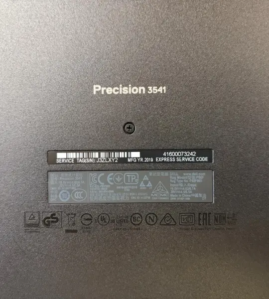 Laptop DELL PRECISION 3541 INTEL CORE I5-9400H 2.50GHZ 8GB RAM 256 GB SSD Windows 11