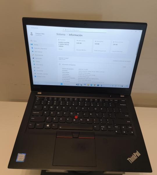 Laptop Lenovo ThinkPad T490s | 14" | Core i7-8565U | 8GB RAM | 240GB SSD