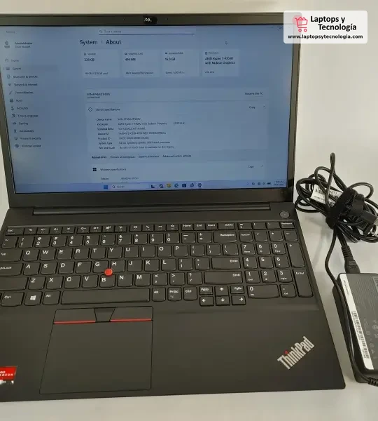 Laptop Lenovo ThinkPad E15 Gen 2 15.6" FHD Ryzen 7 4700U 16GB RAM 256GB NVMe SSD Win 11 Pro